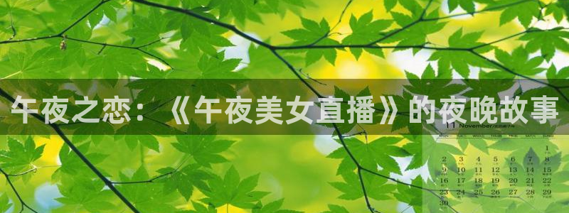 熊猫主播视频：午夜之恋：《午夜美女直播》的夜晚故事