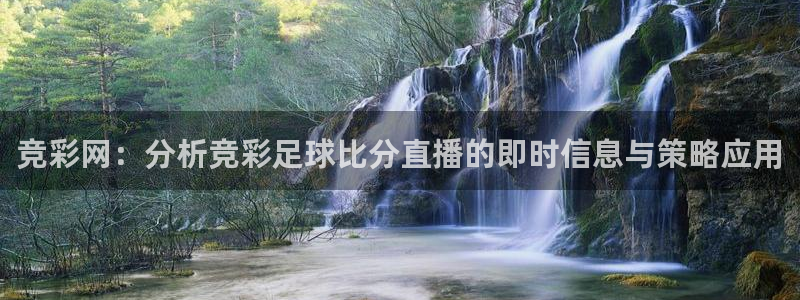 熊猫足球直播平台：竞彩网：分析竞彩足球比分直播的即时信息与策略应用
